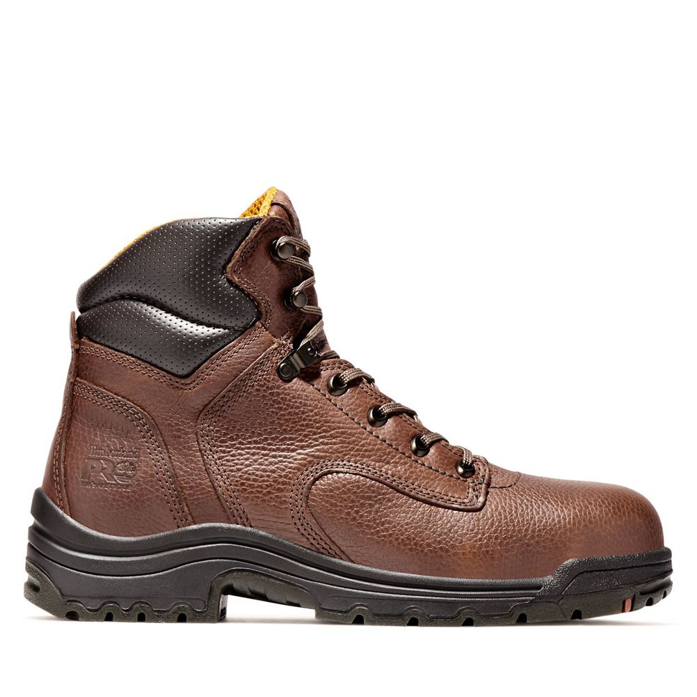 Botas de Trabajo Timberland Hombre Pro® Titan® 6" Alloy Toe Marrones/Negras - Chile PLF-610829